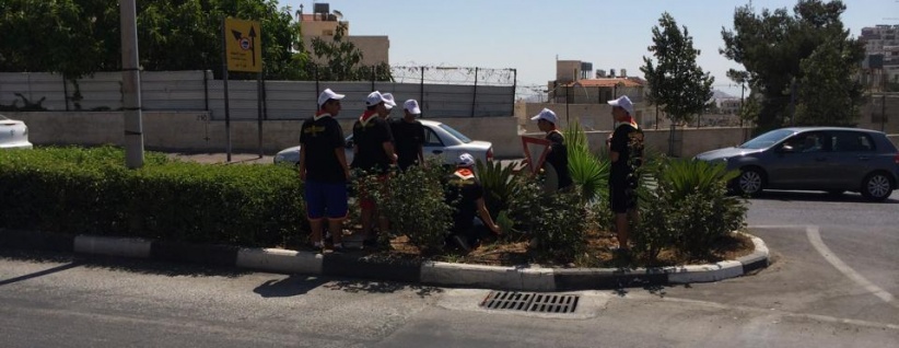 مخيم كشاف السريان يقيم يوم عمل تطوعي في مدينة بيت لحم - صور