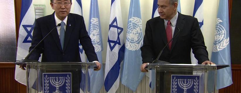 نتنياهو يهاجم كي مون و