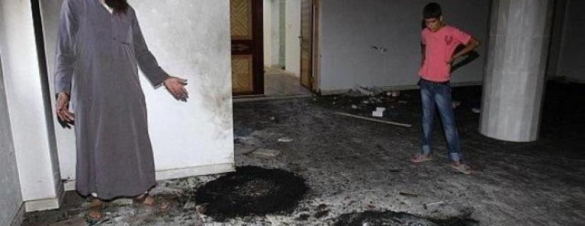 فيديو: مستوطنون يحرقون مسجدا شمال شرق رام الله