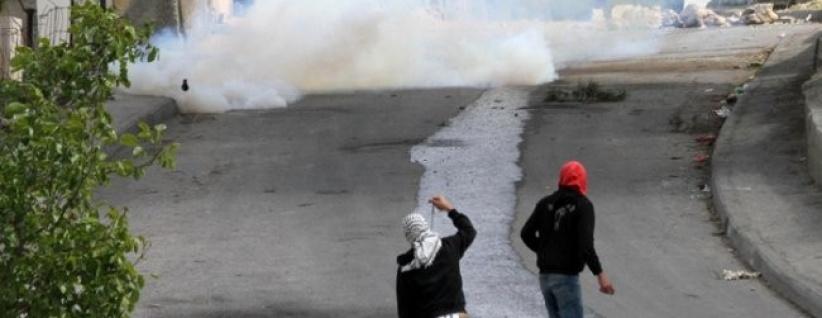 إصابات بالاختناق في مواجهات ببلدة الخضر جنوب بيت لحم