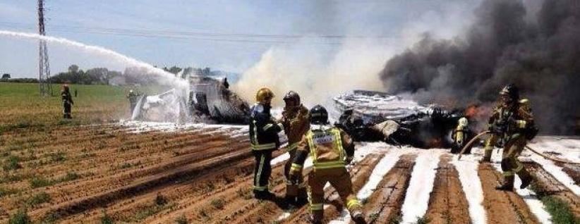 تحطم طائرة عسكرية بالقرب من مطار اشبيلية ومقتل 3 من طاقمها