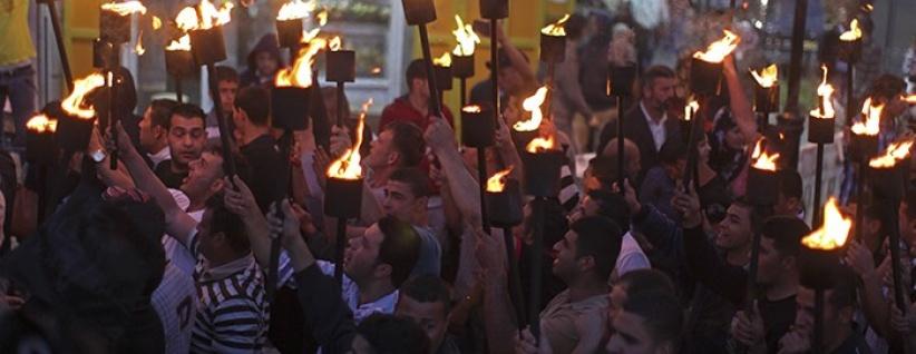 مسيرة مشاعل في نابلس بذكرى النكبة