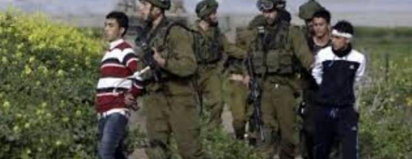 الاحتلال يعتقل ثلاثة شبان شرق بيت لحم