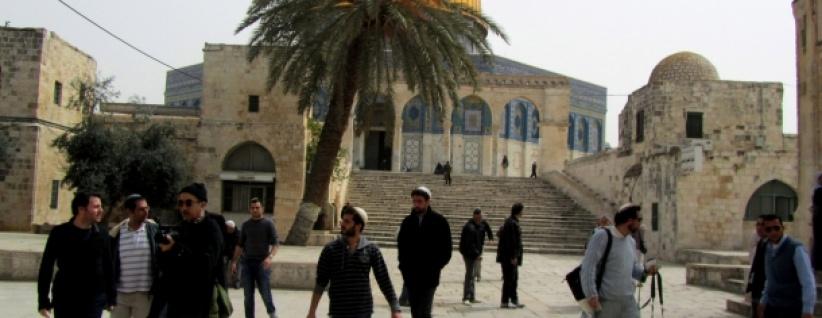 مستوطنون وضباط يقتحمون باحات الأقصى