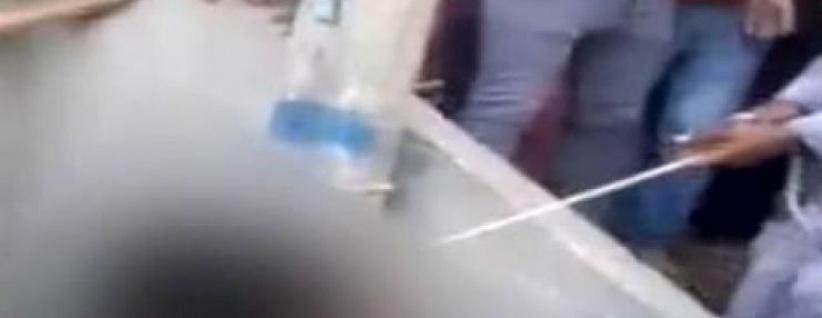 بالفيديو : شنق مواطن في ‫الشارع‬ ‫‏بمصر‬ وسط صيحات التكبير