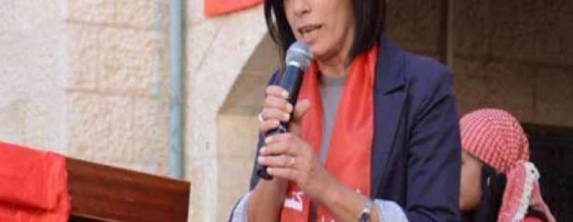 فيليتسيا لانغر توجه نداء مفتوحا للتضامن مع النائب خالدة جرار