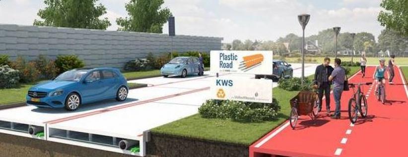 لاول مرة في العالم | البلاستيك بديلا للزفته في رصف الطرق