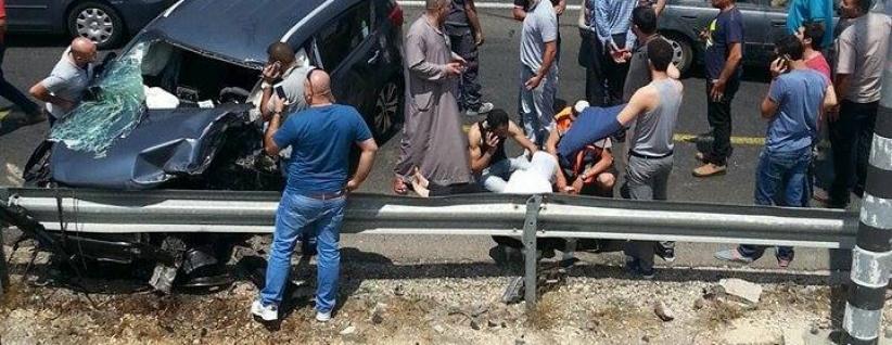 حادث سير على طريق مستوطنة عصيون