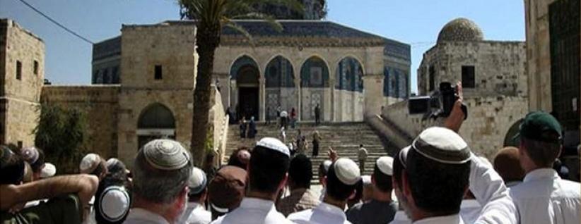 مستوطنون يقتحمون الاقصى ودعوات لاقتحامات واسعة غدا