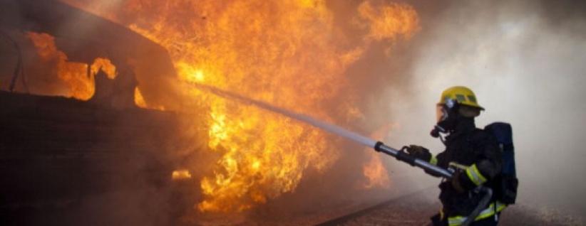 حريق كبير قرب معسكر للاحتلال شرق القدس