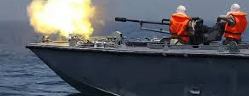 تفجير زورق حربي مصري برفح المصرية