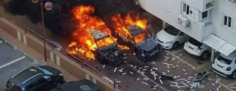 انفجار بسيارة في أسدود