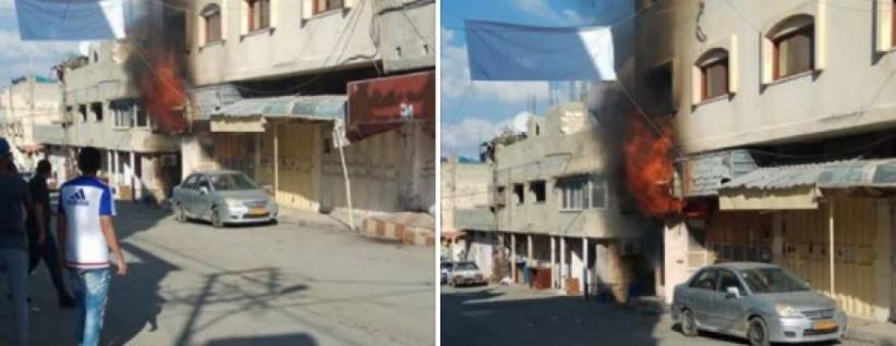 اندلاع حريق في محل للعطور بمخيم طولكرم