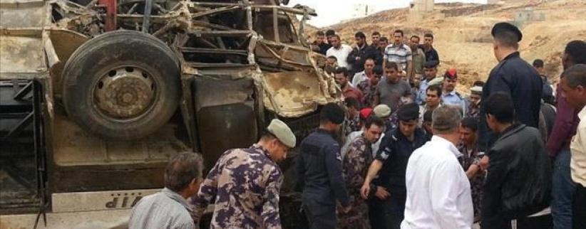 وفاة 15 معتمرا فلسطينيا بحادث بالأردن