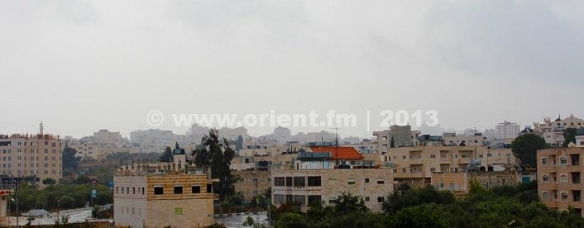 منخفض جوي محمل بإلأمطار والرياح يعبر فلسطين اليوم