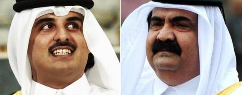 امير قطر يتخلى عن الحكم لنجله تميم