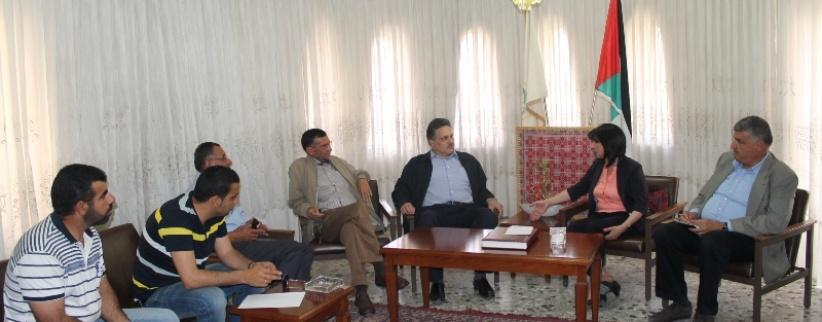 بابون تستقبل وزير الأشغال العامة في زيارته الى بلدية بيت لحم