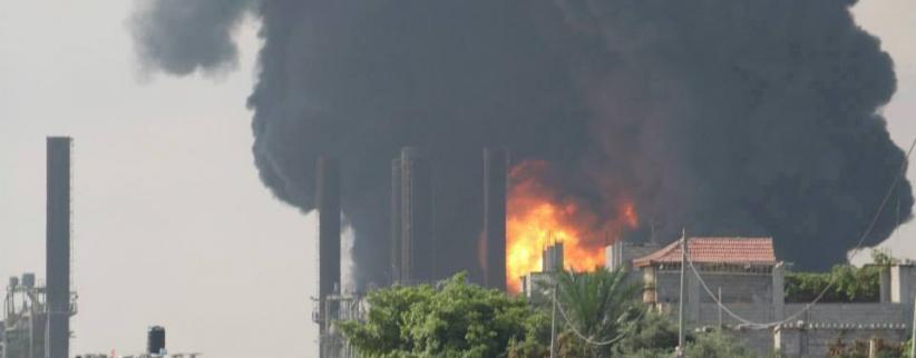 توقف محطة كهرباء غزة عن العمل بعد قصفها من قبل الاحتلال 