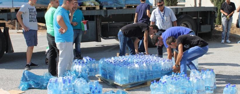 حملة قافلة الحياة : تطلق قافلتها الثانية الى غزة