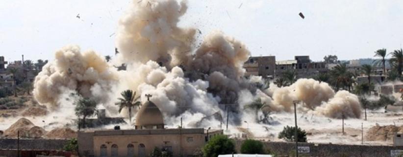 إصابة 8 منهم رجال شرطة بتفجير منزلين بسيناء
