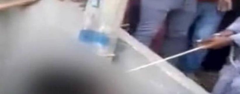 بالفيديو : شنق مواطن في ‫الشارع‬ ‫‏بمصر‬ وسط صيحات التكبير