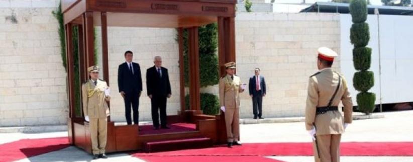 الرئيس يستقبل رئيس الوزراء الايطالي في بيت لحم