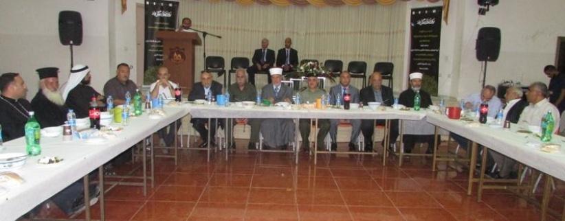 جمعية الكتاب المقدس الفلسطينية وبالتعاون مع بلدية الزبابدة ومحافظة ومديريه أوقاف جنين تنظم إفطارا رمضانيا في الزبابدة