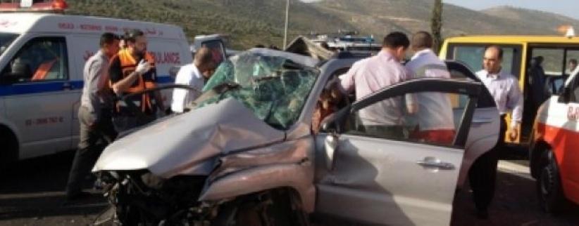 4 إصابات بحادث سير جنوب جنين