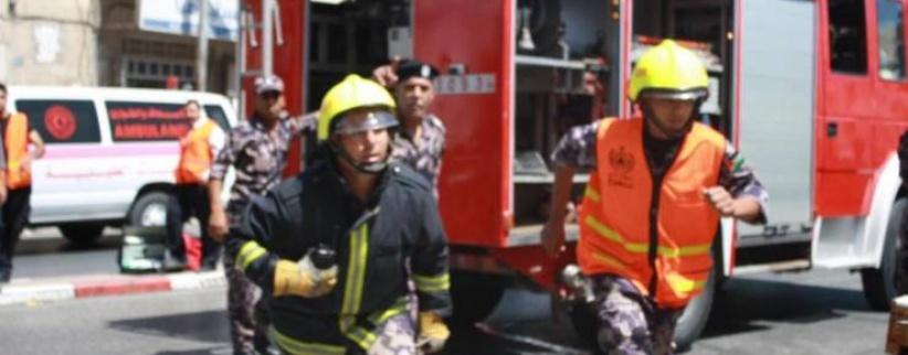 دفاع مدني بيت لحم يحمي عائلة ويخمد حريق منزل في الدهيشة