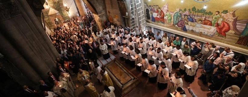 بيت لحم: الكنائس المسيحية التي تسير وفق التقويم الغربي تحتفل بعيد الفصح