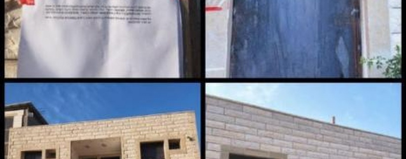 الاحتلال يغلق منزل أسير في بدو ويخطر بهدمه