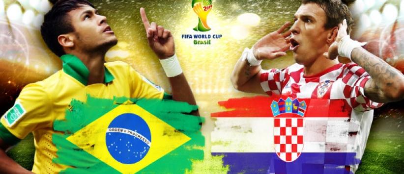 انطلاق المونديال ومباراة الافتتاح بين البرازيل وكرواتيا