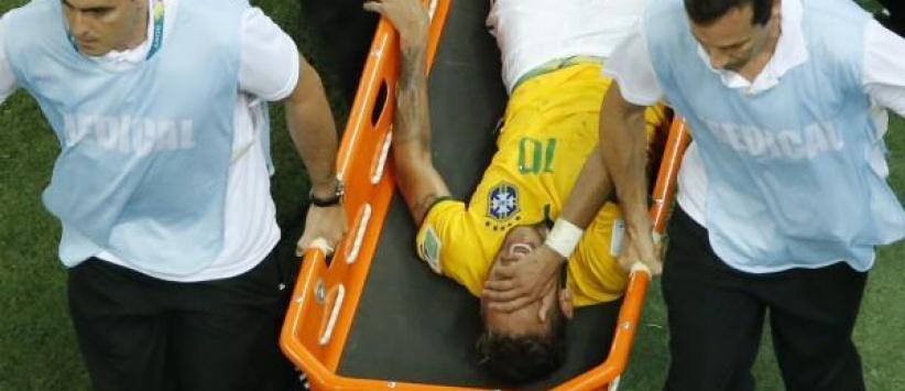 اصابة نيمار يوم أمس ينهي مشواره في المونديال