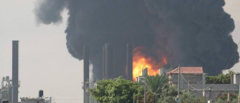 توقف محطة كهرباء غزة عن العمل بعد قصفها من قبل الاحتلال 