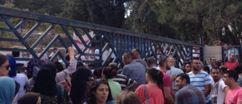 صور : اعتصام امام مدرسة طاليثا قومي