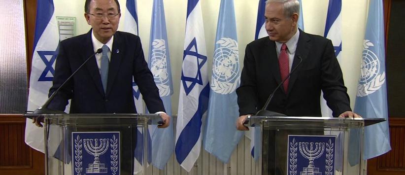 نتنياهو يهاجم كي مون و