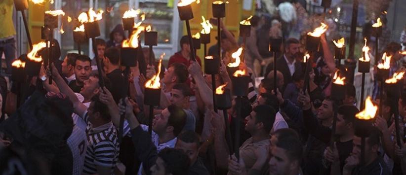 مسيرة مشاعل في نابلس بذكرى النكبة