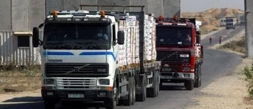 إدخال بضائع ومساعدات لغزة عبر 