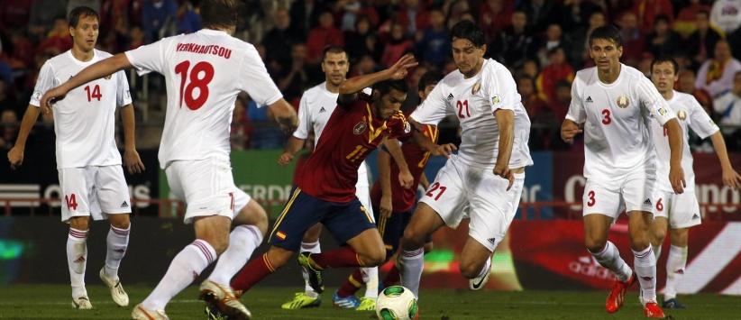 إسبانيا تهزم بيلاروسيا بصعوبة