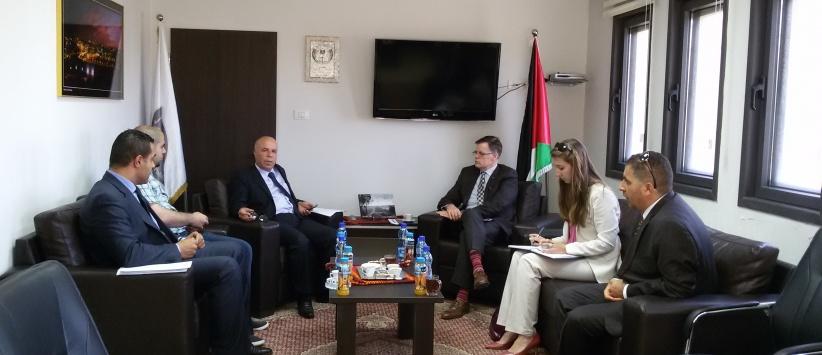 النائب العام لدولة فلسطين يجتمع مع السيد شون بويد مدير عام برنامج المساعدات في الضفة الغربية وقطاع غزة بوزارة الخارجية الكندية