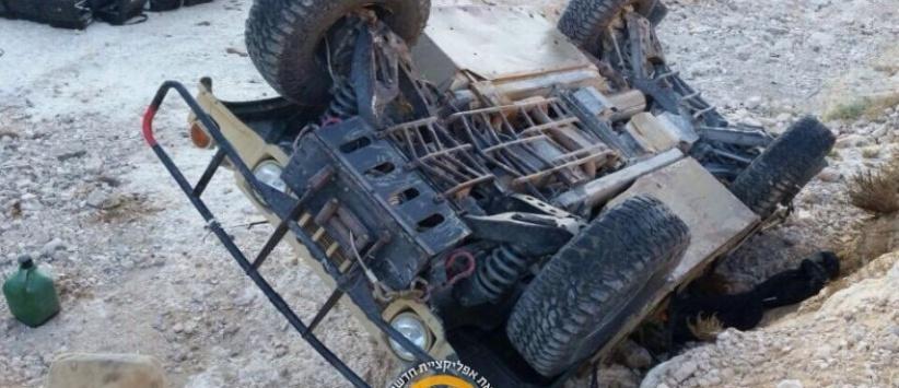 إصابة 4 جنود بانقلاب جيب 