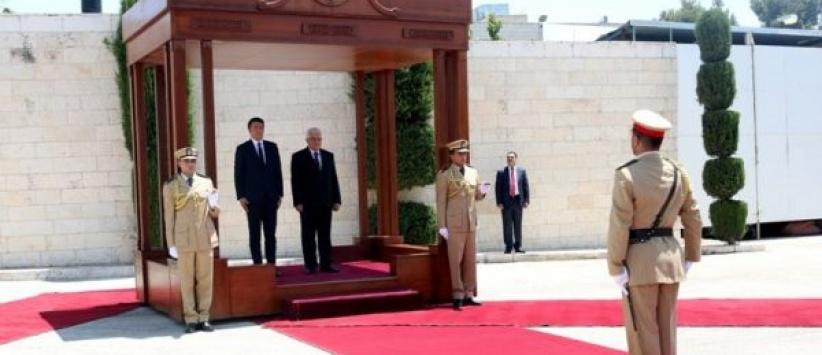 الرئيس يستقبل رئيس الوزراء الايطالي في بيت لحم