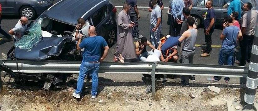 حادث سير على طريق مستوطنة عصيون