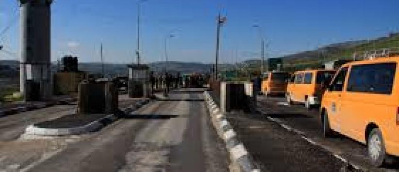 الاحتلال يغلق حاجز حوارة لأسباب أمنية حتى إشعار أخر