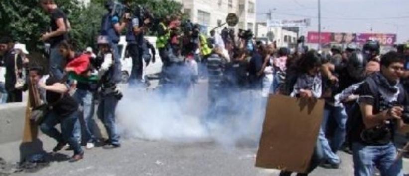 اصابة مجندة اسرائيلية في مواجهات على قلنديا