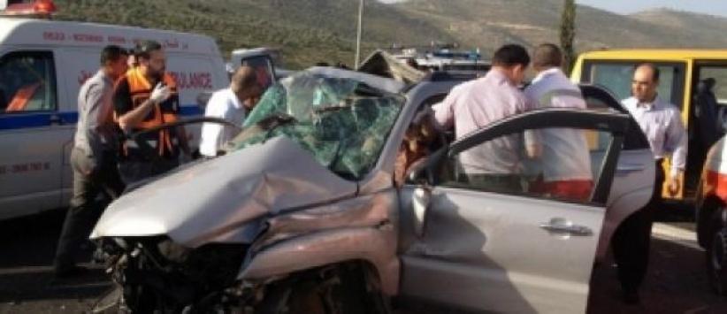 4 إصابات بحادث سير جنوب جنين