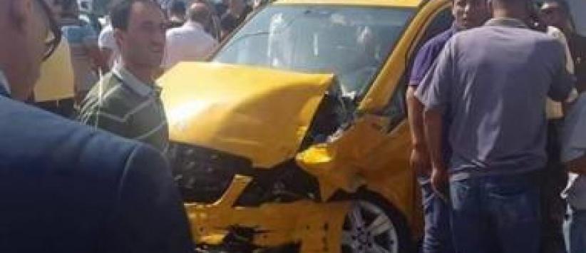 سبعة اصابات في حادث سير بين عمومي وشاحنة في بيت لحم