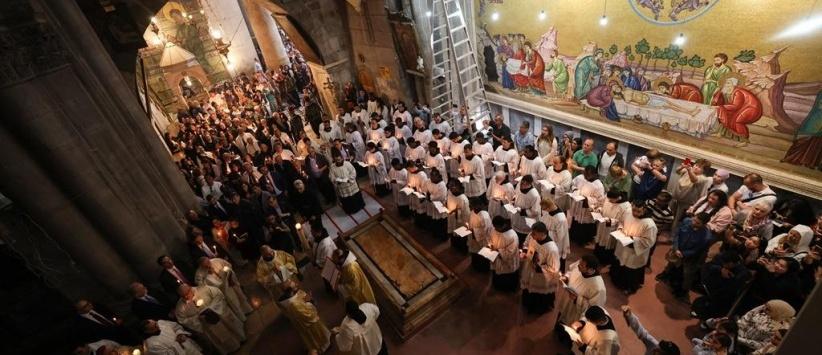 بيت لحم: الكنائس المسيحية التي تسير وفق التقويم الغربي تحتفل بعيد الفصح