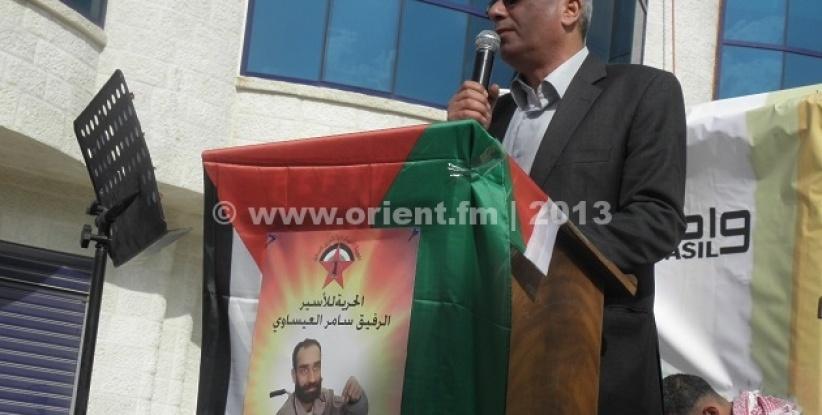 قراقع للصحفيين الاسرائيليين: لا تسمحوا بموت العيساوي