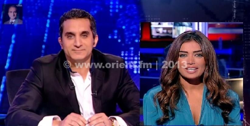 غزل متبادل بين الاعلامي المناضل باسم يوسف وجميلة نشرة الاخبار اللبنانية جسيكا عازار‎